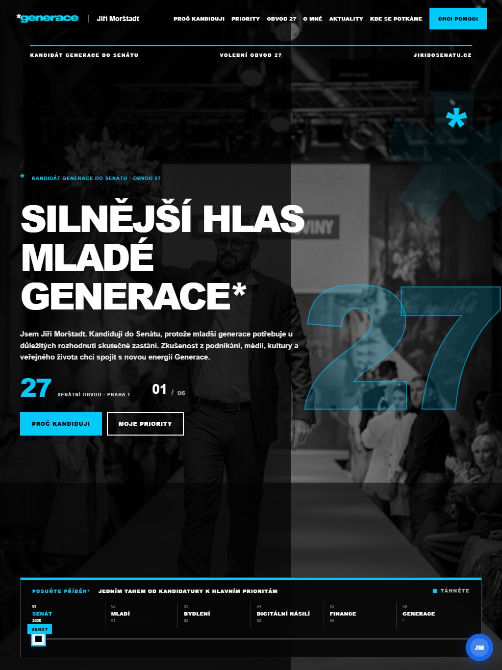 Site de Jiří Morštadt – tablette