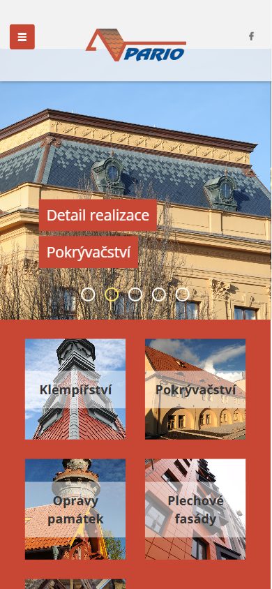 Web PARIO – telefon
